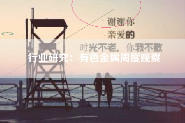 行业研究：有色金属周度观察