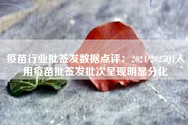 疫苗行业批签发数据点评：2024/2025Q1人用疫苗批签发批次呈现明显分化