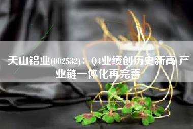 天山铝业(002532)：Q4业绩创历史新高 产业链一体化再完善