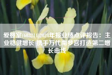 爱婴室(603214)2024年报业绩点评报告：主业稳健增长 携手万代南梦宫打造第二增长曲线