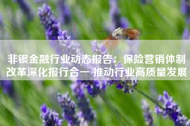 非银金融行业动态报告：保险营销体制改革深化报行合一 推动行业高质量发展