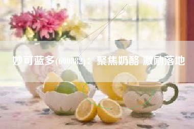 妙可蓝多(600882)：聚焦奶酪 激励落地
