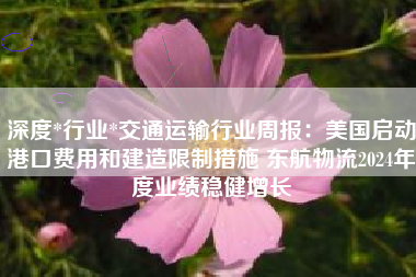 深度*行业*交通运输行业周报：美国启动港口费用和建造限制措施 东航物流2024年度业绩稳健增长