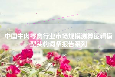 中国牛肉零食行业市场规模测算逻辑模型头豹词条报告系列