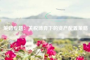 策略专题：关税博弈下的资产配置策略