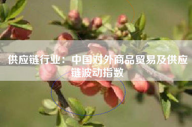 供应链行业：中国对外商品贸易及供应链波动指数