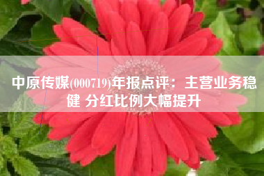 中原传媒(000719)年报点评：主营业务稳健 分红比例大幅提升