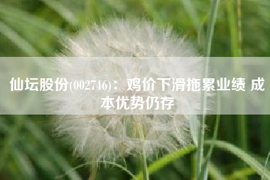 仙坛股份(002746)：鸡价下滑拖累业绩 成本优势仍存