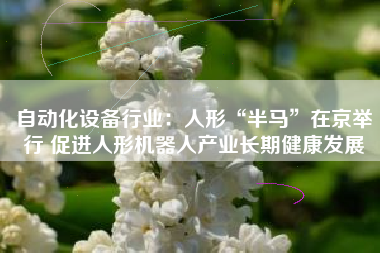 自动化设备行业：人形“半马”在京举行 促进人形机器人产业长期健康发展