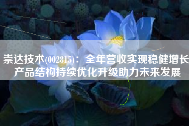 崇达技术(002815)：全年营收实现稳健增长 产品结构持续优化升级助力未来发展