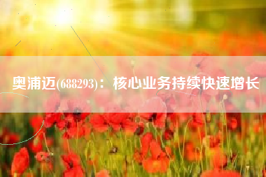 奥浦迈(688293)：核心业务持续快速增长