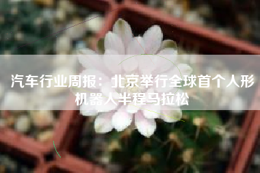 汽车行业周报：北京举行全球首个人形机器人半程马拉松