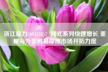 浙江鼎力(603338)：臂式系列快速增长 重视海外非贸易摩擦市场开拓力度