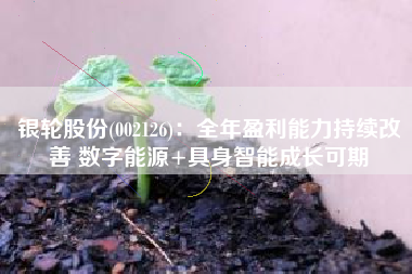 银轮股份(002126)：全年盈利能力持续改善 数字能源+具身智能成长可期