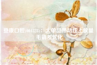 登康口腔(001328)：大单品带动线上放量 毛销差优化
