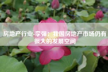 房地产行业-李强：我国房地产市场仍有很大的发展空间