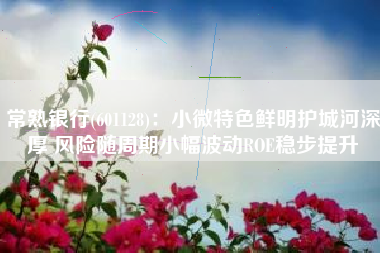 常熟银行(601128)：小微特色鲜明护城河深厚 风险随周期小幅波动ROE稳步提升