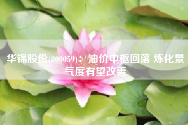 华锦股份(000059)：油价中枢回落 炼化景气度有望改善