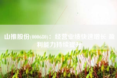 山推股份(000680)：经营业绩快速增长 盈利能力持续提升