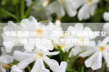 中新集团(601512)：园区开发业务拖累业绩 区中园出租率维持高位