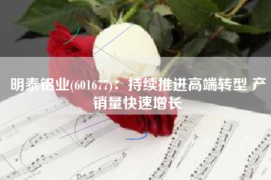 明泰铝业(601677)：持续推进高端转型 产销量快速增长
