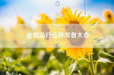 化妆品行业开发者大会