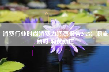 消费行业时尚消费力洞察报告2025：潮流新时 消费新世