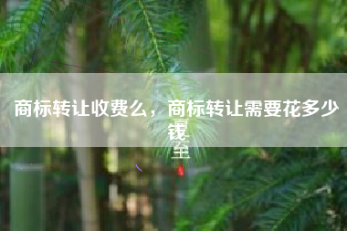 商标转让收费么,商标转让需要花多少钱 商标转让收费么,商标转让需要花多少钱
