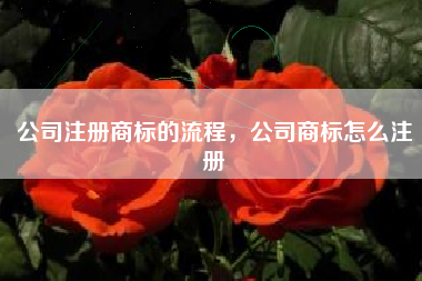公司注册商标的流程,公司商标怎么注册 公司注册商标的流程,公司商标怎么注册