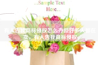 有人告我商标侵权怎么办但好多人都在卖,有人告我商标侵权 有人告我商标侵权怎么办但好多人都在卖,有人告我商标侵权