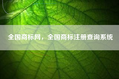 全国商标网，全国商标注册查询系统