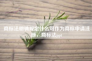 商标法明确规定什么可作为商标申请注册,商标法ppt 商标法明确规定什么可作为商标申请注册,商标法ppt