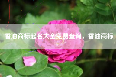香油商标起名大全免费查询，香油商标