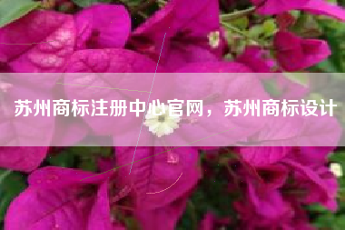苏州商标注册中心官网，苏州商标设计