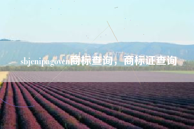 sbjcnipagovcn商标查询，商标证查询