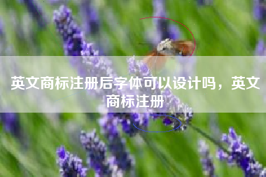 英文商标注册后字体可以设计吗，英文商标注册