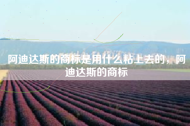 阿迪达斯的商标是用什么粘上去的，阿迪达斯的商标