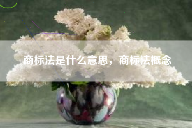 商标法是什么意思，商标法概念
