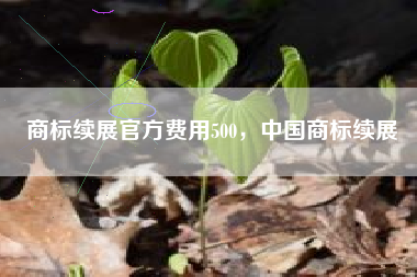 商标续展官方费用500，中国商标续展