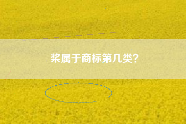 桨属于商标第几类? 桨属于商标第几类?