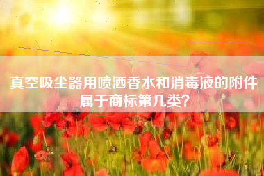 真空吸尘器用喷洒香水和消毒液的附件属于商标第几类? 真空吸尘器用喷洒香水和消毒液的附件属于商标第几类?