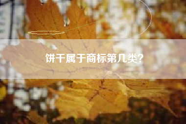 饼干属于商标第几类? 饼干属于商标第几类?