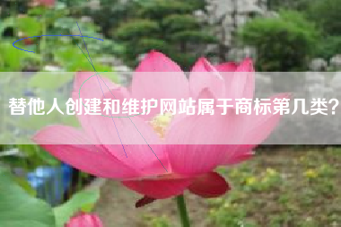 替他人创建和维护网站属于商标第几类? 替他人创建和维护网站属于商标第几类?