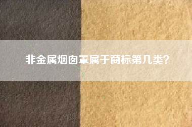 非金属烟囱罩属于商标第几类? 非金属烟囱罩属于商标第几类?