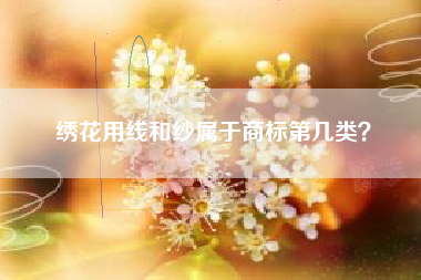 绣花用线和纱属于商标第几类? 绣花用线和纱属于商标第几类?