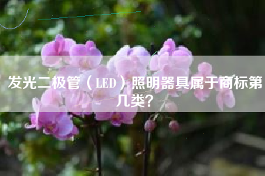 发光二极管(LED)照明器具属于商标第几类? 发光二极管(LED)照明器具属于商标第几类?