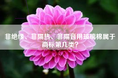 非绝缘、非隔热、非隔音用玻璃棉属于商标第几类? 非绝缘、非隔热、非隔音用玻璃棉属于商标第几类?