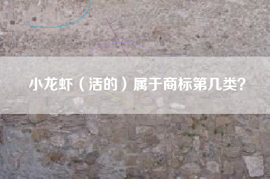 小龙虾(活的)属于商标第几类? 小龙虾(活的)属于商标第几类?