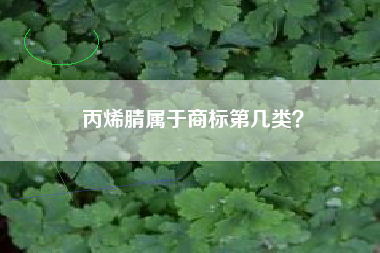 丙烯腈属于商标第几类? 丙烯腈属于商标第几类?