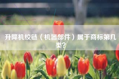 升降机绞链(机器部件)属于商标第几类? 升降机绞链(机器部件)属于商标第几类?